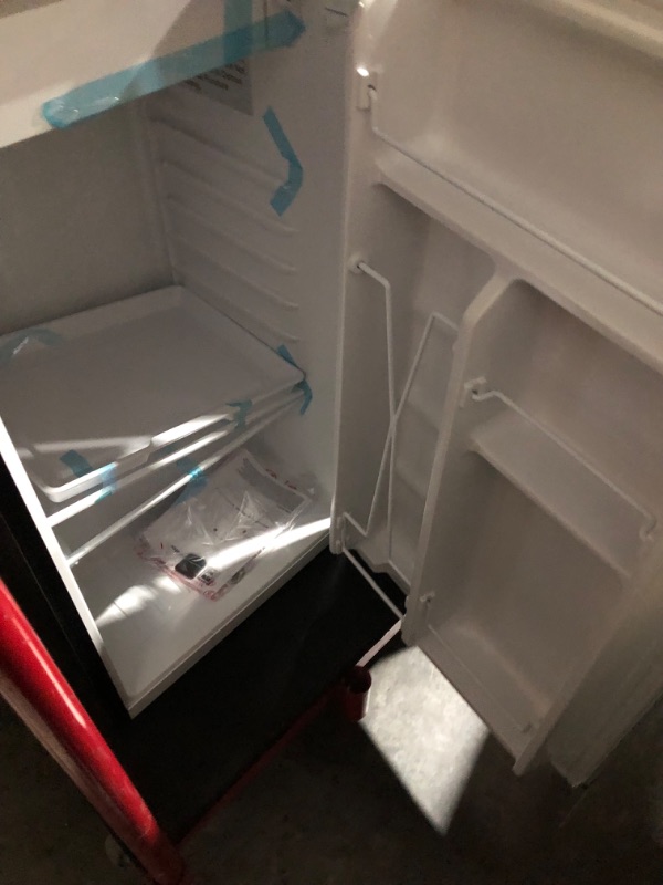 Photo 6 of **PARTS ONLY NON REFUNDABLE NO RETURNS SOLD AS IS *****RCA RFR322 Mini Refrigerator, Compact Freezer Compartment, Adjustable Thermostat Control, Reversible Door, Ideal Fridge for Dorm, Office, Apartment, Platinum Stainless, 3.2 Cubic Feet