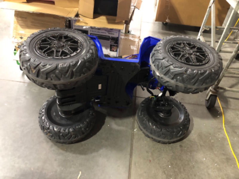 Photo 3 of ***MISSING CHARGER - NO PACKAGING - DOESN'T RUN - SEE COMMENTS***
24V Kids ATV, Hetoy Ride on Car 4WD Quad Electric Vehicle, 4x80W Powerful Engine, with 7AHx2 Large Battery, Accelerator Handle, EVA Tire, Full Metal Suspension, LED Light, Bluetooth