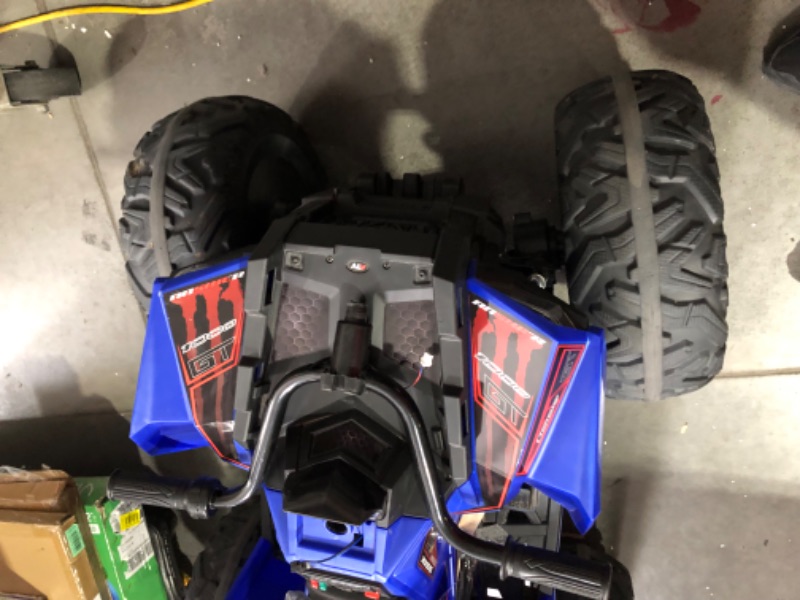 Photo 4 of ***MISSING CHARGER - NO PACKAGING - DOESN'T RUN - SEE COMMENTS***
24V Kids ATV, Hetoy Ride on Car 4WD Quad Electric Vehicle, 4x80W Powerful Engine, with 7AHx2 Large Battery, Accelerator Handle, EVA Tire, Full Metal Suspension, LED Light, Bluetooth