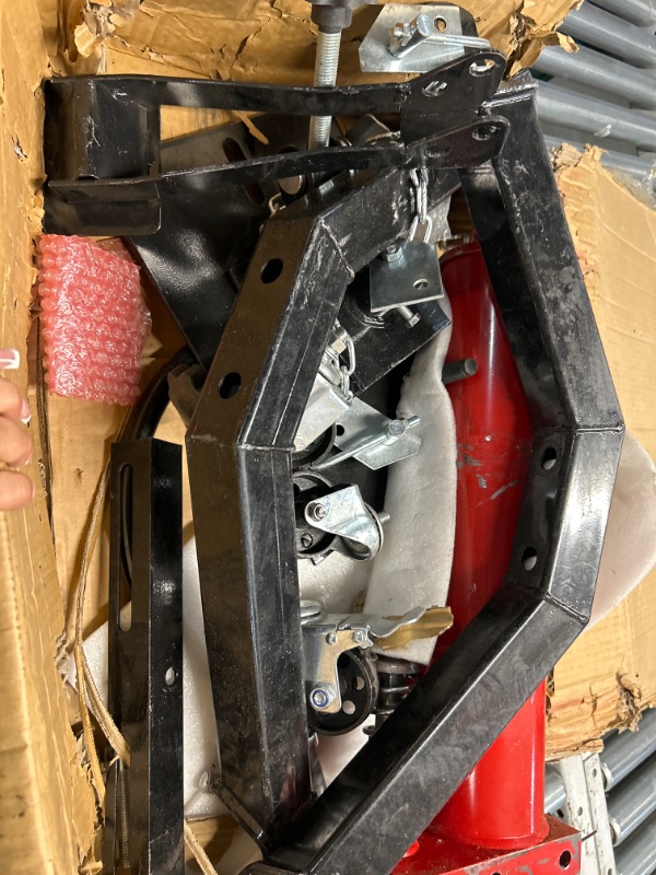Photo 1 of ***USED - SCRATCHED AND DIRTY - SEE PICTURES - LIKELY MISSING PARTS - UNABLE TO VERIFY FUNCTIONALITY***
VEVOR Transmission Jack, 1322 LBS .6 TON Hydraulic Telescopic Jack, Floor Jack Stand with Foot Pedal and 360° Swivel Wheel