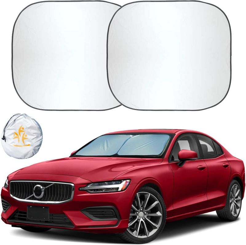 Photo 1 of ***STOCK PHOTO REFERENCE ONLY***EcoNour Car Windshield Sun Shade Foldable | Front Windshield Shade for Sun, Heat and UV Rays | Sunshade for Car Front Window and Interior Sun Protection | Medium (28 x 31 inches)