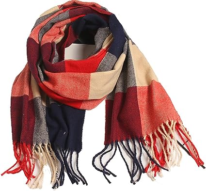 Photo 1 of Wander Agio Winter Kids Scarf Warm Shawls Scarves Parent-child Scarf Womens Plaid Scarfs Small
