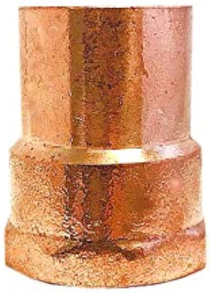 Photo 1 of [Notes] Libra Supply 1-1/2 inch(Nominal Size) Copper Female Adapter Solder Joint, C x FIP, (click in for more size options),  Copper Pressure Pipe Fitting Plumbing Supply