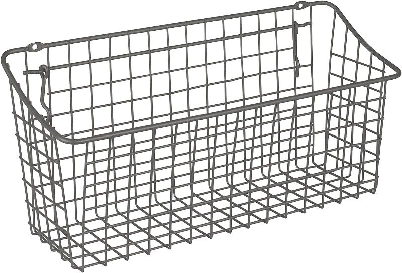 Photo 1 of * used *
Spectrum Pegboard & Wall Mount Wire Basket Small (Industrial Gray) -