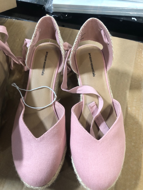 Photo 1 of AMAZON ESSENTIALS CLOSE TOE PINK WEDGE 10