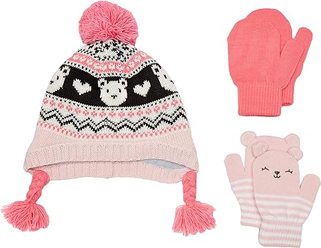 Photo 1 of Simple Joys by Carter's girls Hat and Mitten Set
