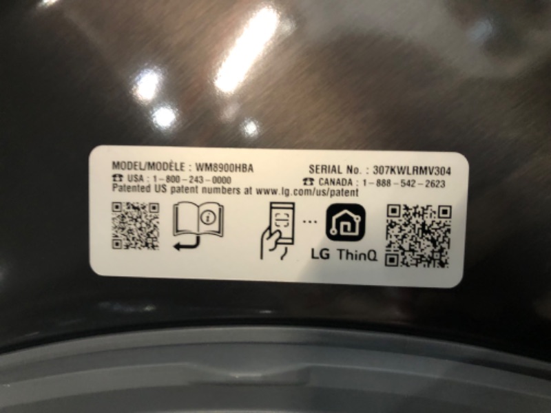 Photo 12 of 5.2 cu. ft. Mega Capacity Smart wi-fi Enabled Front Load Washer with TurboWash® and Built-In Intelligence