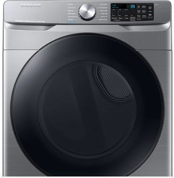 Photo 1 of 7.5 cu. ft. Smart Electric Dryer with Steam Sanitize+ in Platinum