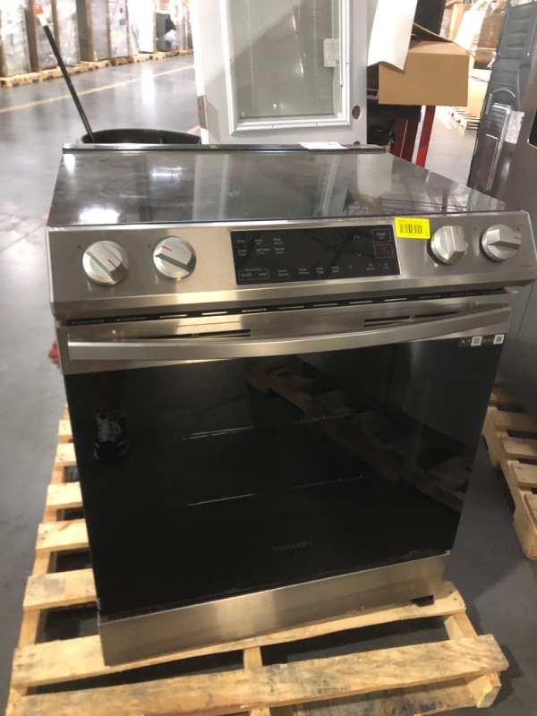 Photo 2 of 6.3 cu. ft. Smart Slide-in Electric Range in Stainless Steel