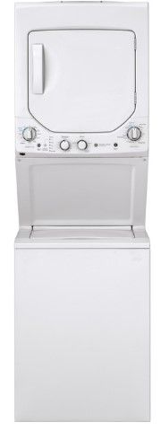 Photo 1 of GE Unitized Spacemaker® 2.3 cu. ft. Capacity Washer with Stainless Steel Basket and 4.4 cu. ft. Capacity Electric Dryer