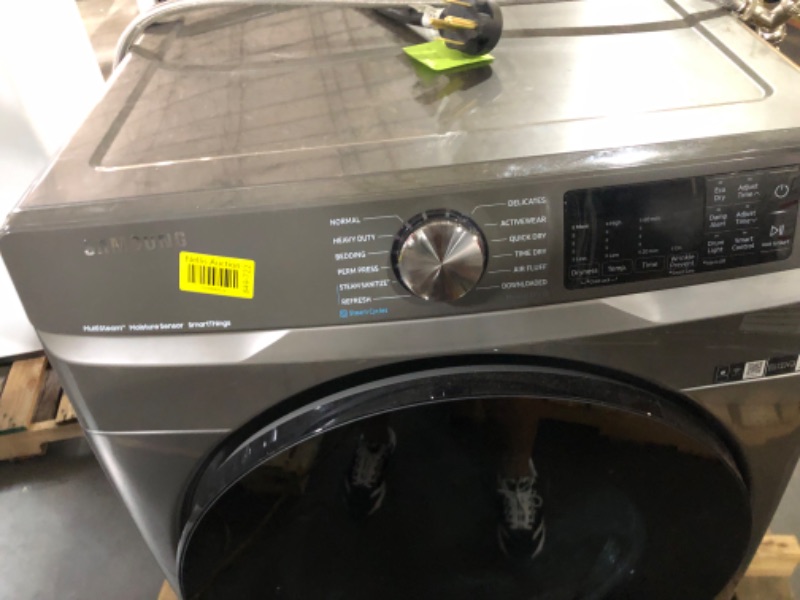 Photo 5 of 7.5 cu. ft. Smart Electric Dryer with Steam Sanitize+ in Platinum