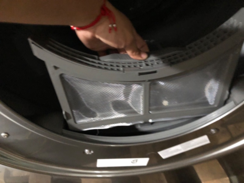 Photo 7 of 7.5 cu. ft. Smart Electric Dryer with Steam Sanitize+ in Platinum