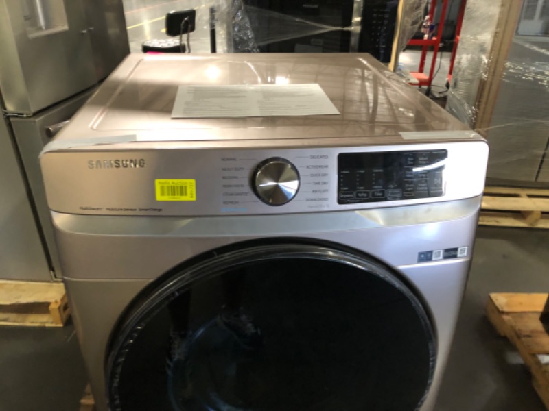 Photo 4 of 7.5 cu. ft. Smart Electric Dryer with Steam Sanitize+ in Champagne