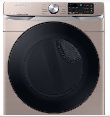 Photo 1 of 7.5 cu. ft. Smart Electric Dryer with Steam Sanitize+ in Champagne