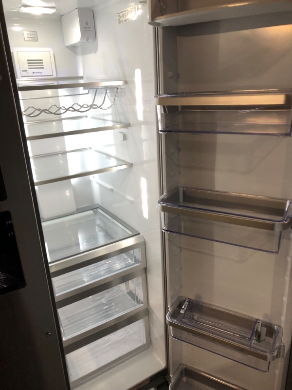 Photo 13 of 24.8 cu ft. Side-by-Side Refrigerator with Exterior Ice and Water and PrintShield™ finish