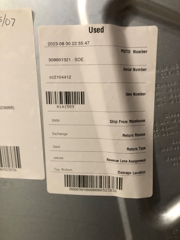 Photo 11 of ***USED - POWERS ON - UNABLE TO TEST FURTHER***
White 2 in 1 Removable Agitator 4.7-cu ft High Efficiency Impeller and Agitator Top-Load Washer (White)