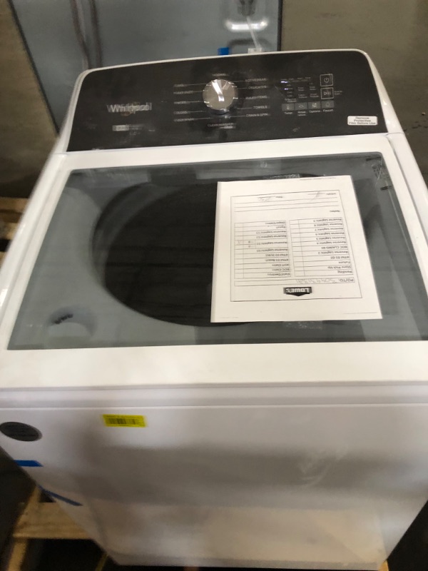 Photo 10 of ***USED - POWERS ON - UNABLE TO TEST FURTHER***
White 2 in 1 Removable Agitator 4.7-cu ft High Efficiency Impeller and Agitator Top-Load Washer (White)