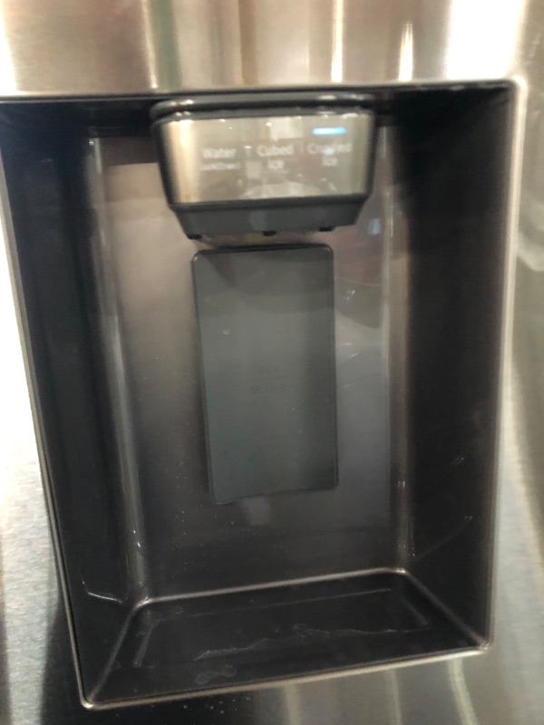 Photo 1 of 27 cu. ft. Large Capacity 3-Door French Door Refrigerator with Dual Ice Maker in Stainless Steel