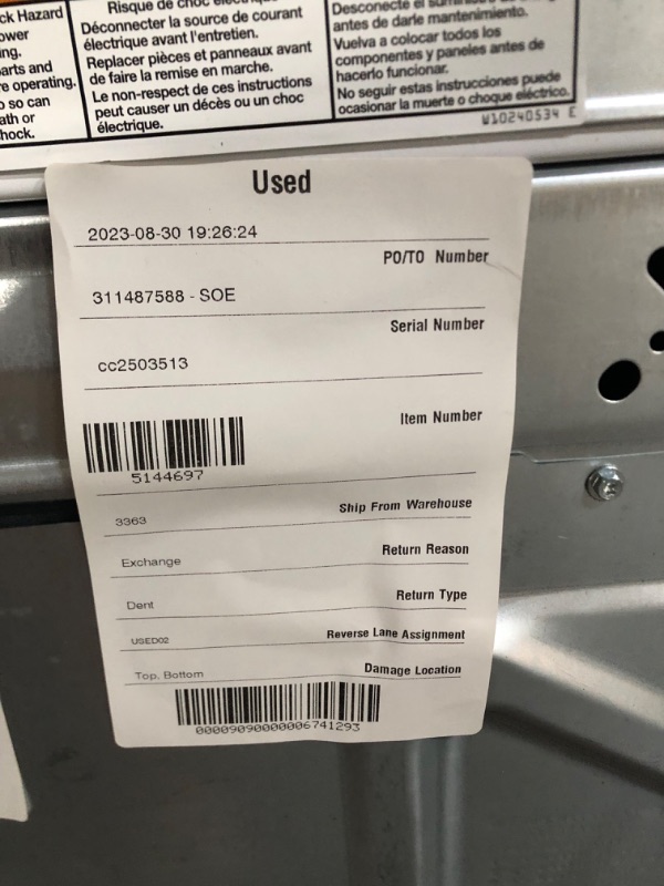 Photo 6 of TOP LOAD WASHER WITH DEEP FILL - 4.5 CU. FT