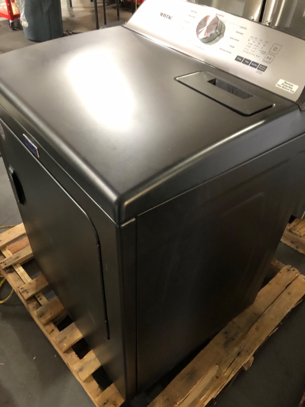 Photo 6 of Maytag Pet Pro 7-cu ft Steam Cycle Electric Dryer (Volcano Black)