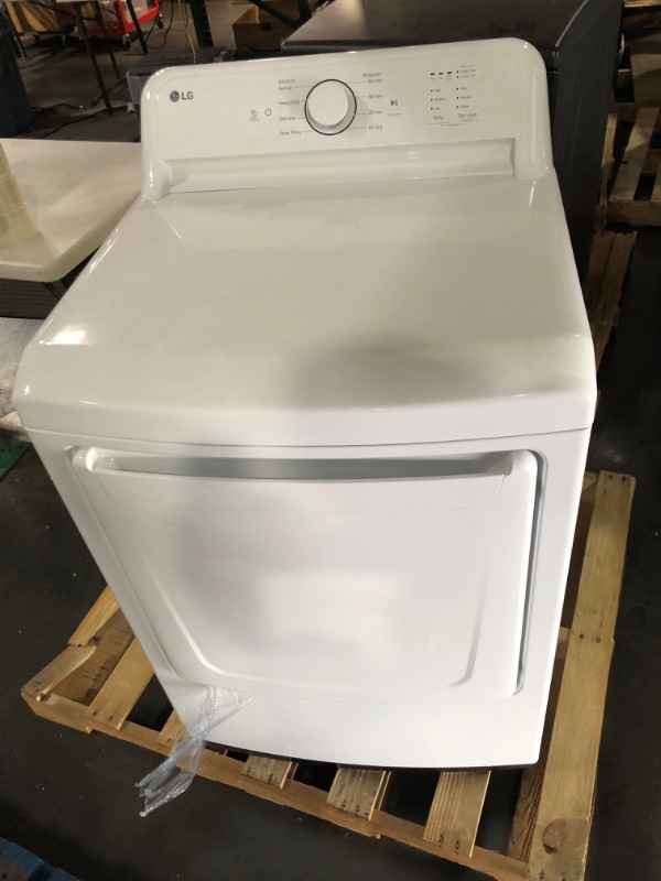 Photo 3 of LG 7.3-cu ft Electric Dryer (White) ENERGY STAR