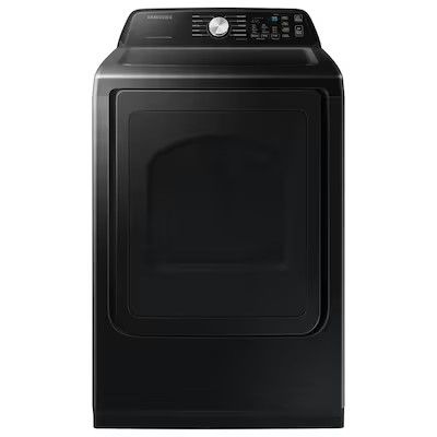 Photo 1 of *DAMAGED**Samsung 7.4-cu ft Smart Electric Dryer (Brushed Black)