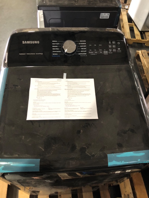 Photo 3 of *DAMAGED**Samsung 7.4-cu ft Smart Electric Dryer (Brushed Black)