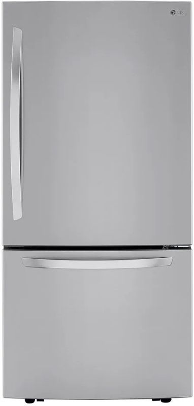 Photo 1 of LG 33 in. 25.5 Cu. Ft. PrintProof™ Stainless Steel Bottom Freezer Refrigerator