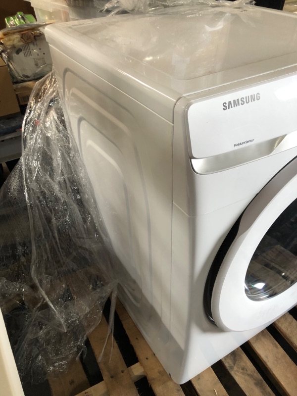 Photo 4 of Samsung 6000 Series 7.5 Cu. Ft. White Front Load Electric Dryer