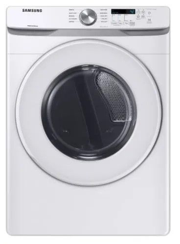 Photo 1 of Samsung 6000 Series 7.5 Cu. Ft. White Front Load Electric Dryer