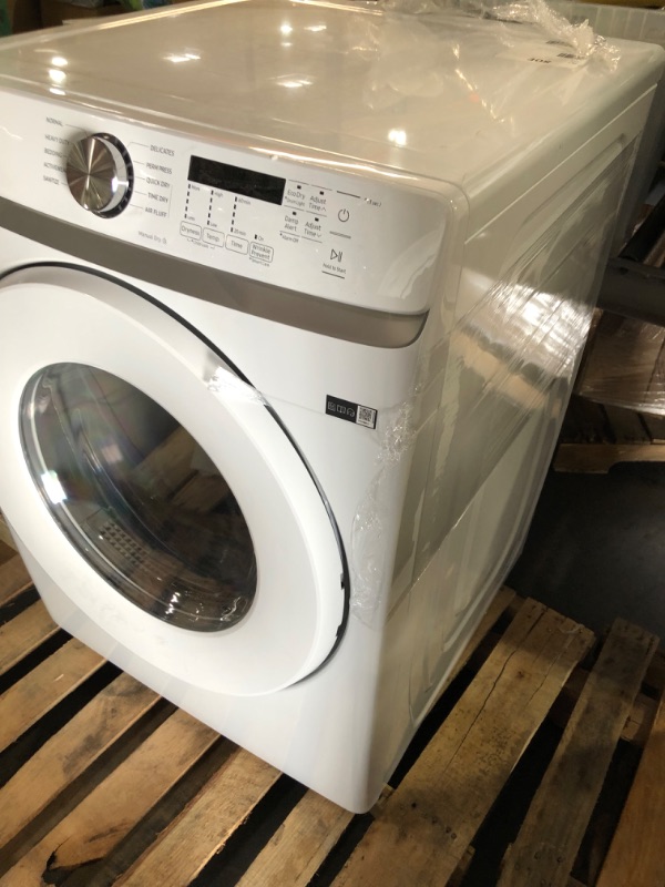 Photo 3 of Samsung 6000 Series 7.5 Cu. Ft. White Front Load Electric Dryer