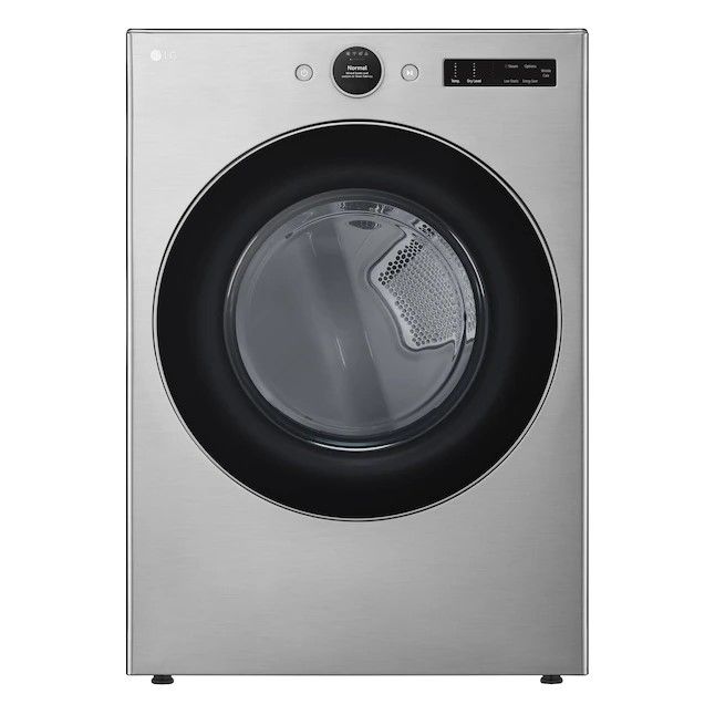 Photo 1 of LG TurboSteam 7.4-cu ft Stackable Steam Cycle Smart Electric Dryer (Graphite Steel) ENERGY STAR