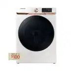 Photo 1 of Samsung 7.5 cu. ft. Smart Gas Dryer in Ivory Beige with Steam Sanitize+ and Sensor Dry