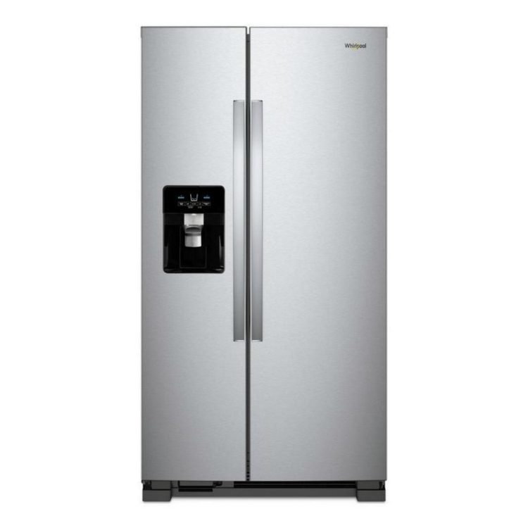 Photo 1 of Frigidaire 25.6-cu ft Side-by-Side Refrigerator with Ice Maker (Fingerprint Resistant Stainless Steel) ENERGY STAR