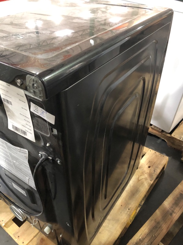 Photo 6 of **DOES NOT TURN ON** Samsung 7.5-cu ft Stackable Steam Cycle Smart Electric Dryer (Brushed Black) ENERGY STAR