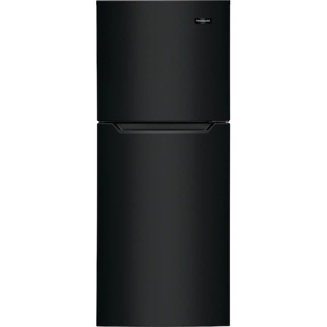 Photo 1 of **DAMAGED**Whirlpool 18.2-cu ft Top-Freezer Refrigerator (Black)