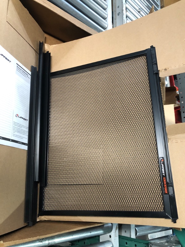 Photo 1 of Lippert Components 859791 Screen Defender RV Entry Door Aluminum Screen 24-inch Door (20.5\" Screen Kit)