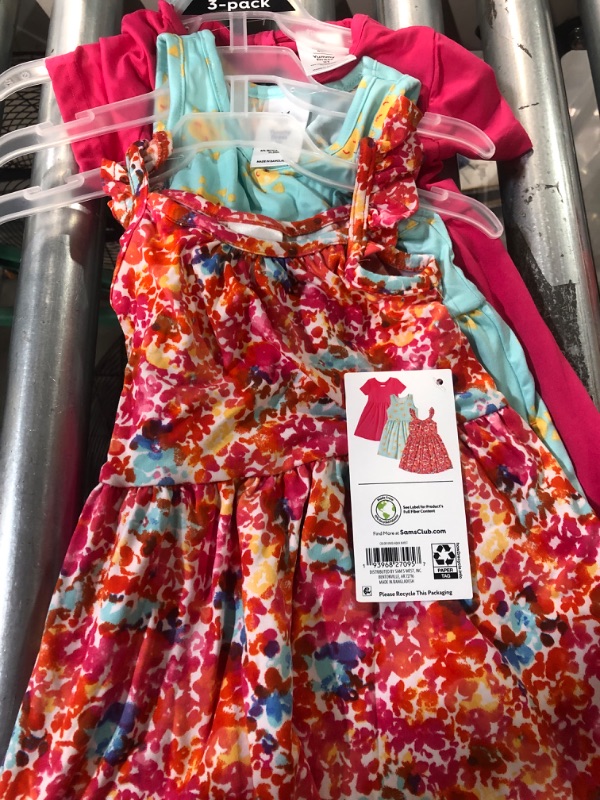 Photo 2 of ****2 PACK OF 3****Member's Mark Girl's 3-Pack Stretch Yummy All Occasion Dresses 3T