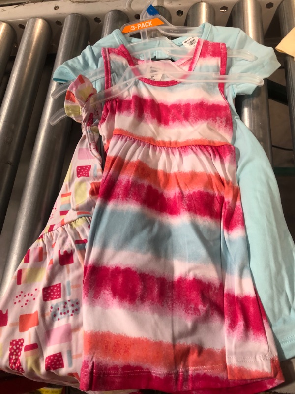 Photo 1 of ****2 PACK OF 3****Member's Mark Girl's 3-Pack Warm Weather Sleeveless & Short Sleeve Dress Set SIZE 4 and size 6