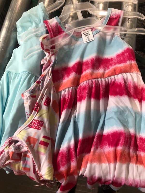 Photo 1 of ****2 PACK OF 3****Member's Mark Girl's 3-Pack Warm Weather Sleeveless & Short Sleeve Dress Set SIZE 3T