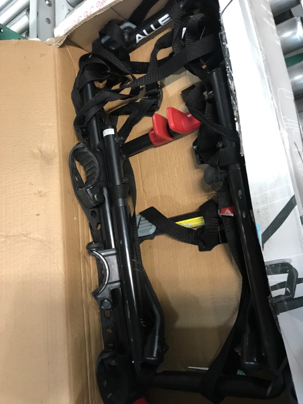 Photo 3 of **HEAVIY USED, BROKEN STRAP*** Allen Sports Premier 3-Bike Trunk Rack, Model S103 (Black and red)