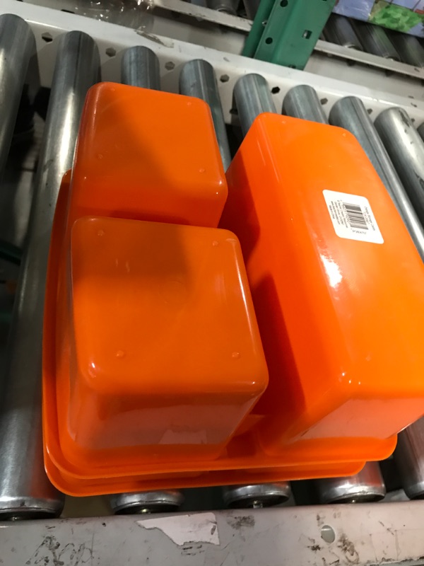 Photo 4 of Teacher Created Resources Orange Portable Plastic Storage Caddy 6-Pack for Classrooms