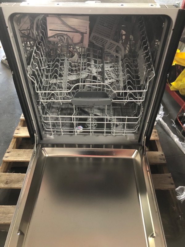 Photo 4 of *PARTS ONLY, SEE NOTES* Bosch 100 Series Top Control 24-in Built-In Dishwasher With Third Rack (Stainless Steel), 48-dBA