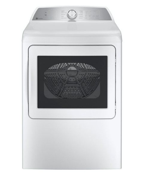 Photo 1 of GE Profile™ 7.4 cu. ft. Capacity aluminized alloy drum Electric Dryer with Sanitize Cycle and Sensor Dry