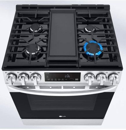 Photo 1 of 5.8 cu ft. Smart Wi-Fi Enabled Fan Convection Gas Slide-in Range with Air Fry & EasyClean®
