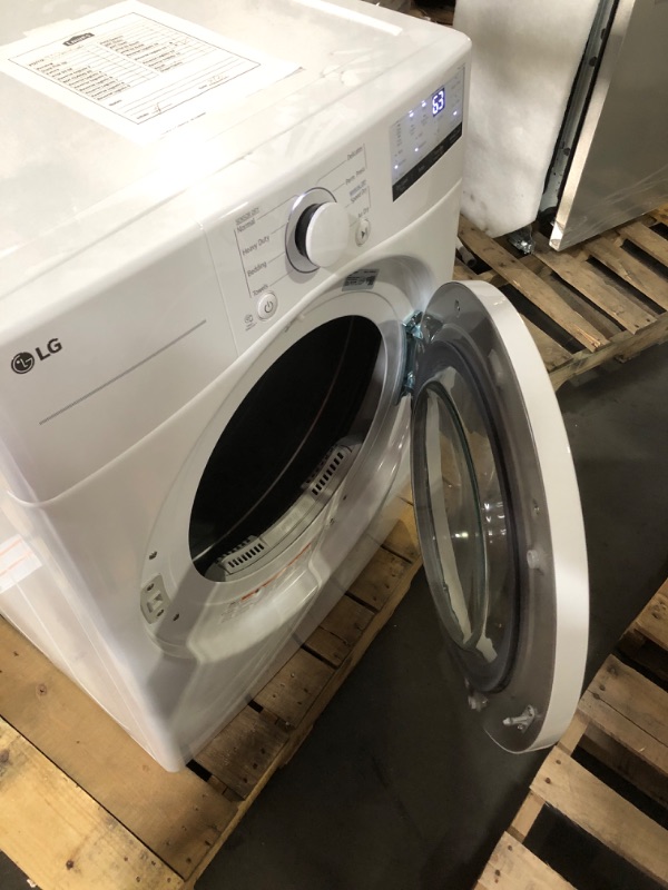 Photo 8 of LG 7.4 Cu. Ft. Vented Stackable Gas Dryer in White with Sensor Dry