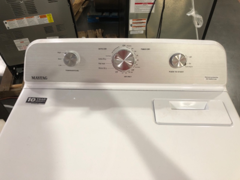 Photo 3 of MAYTAG FRONTLOAD ELECTRIC WRINKLE PREVENT DRYER - 7.0 CU. FT.