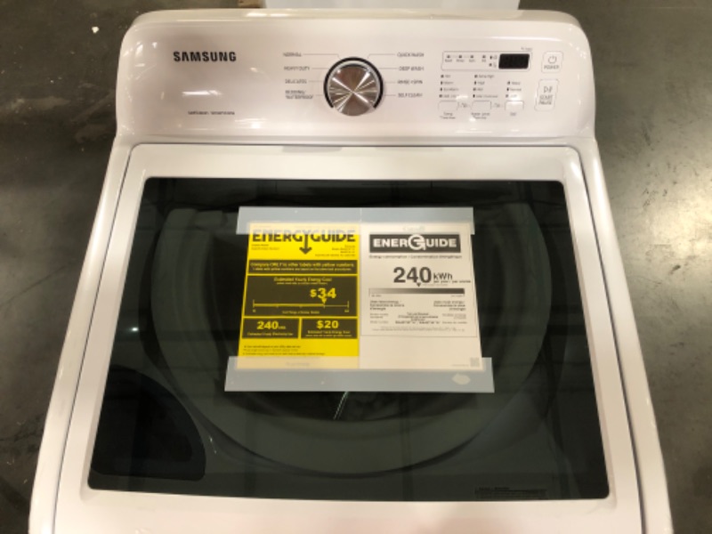 Photo 3 of Samsung WA45T3200AW 4.5 cu. ft. Top Load Washer with Vibration Reduction Technology