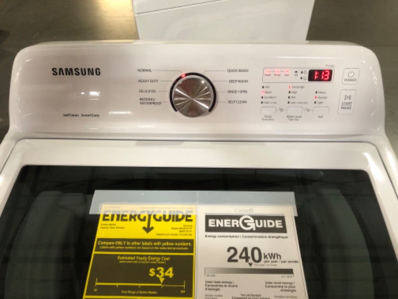 Photo 8 of Samsung WA45T3200AW 4.5 cu. ft. Top Load Washer with Vibration Reduction Technology