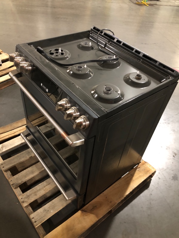 Photo 4 of Café™ 30" Smart Slide-In, Front-Control, Dual-Fuel Range with Warming Drawer